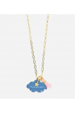 Collier GUSTAVE Bleu JFZ - le petit lien de Paris