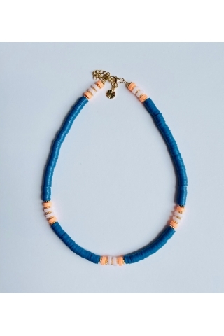 Collier Gipsy Bleu Canard JFZ - le petit lien de Paris