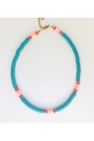 Collier Gipsy Turquoise JFZ - le petit lien de Paris