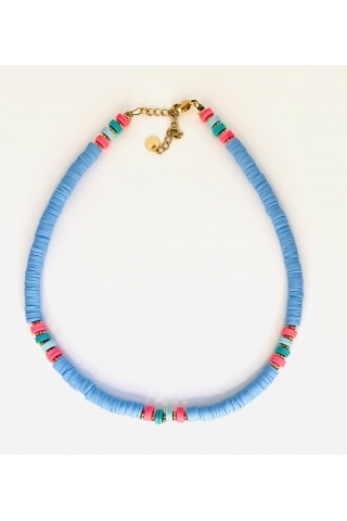 Collier Gipsy bleu JFZ - le petit lien de Paris