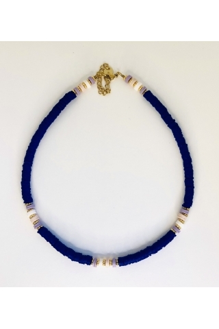 Collier Gipsy Bleu nuit JFZ - le petit lien de Paris