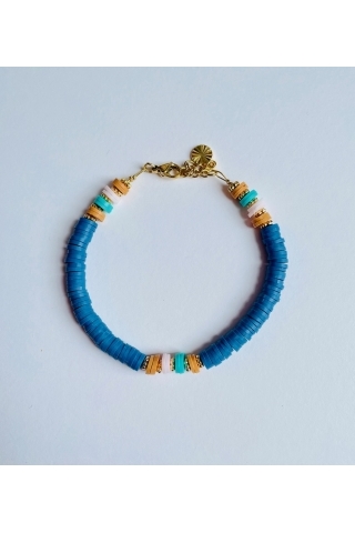 Bracelets Gipsy bleu canard JFZ - le petit lien de Paris