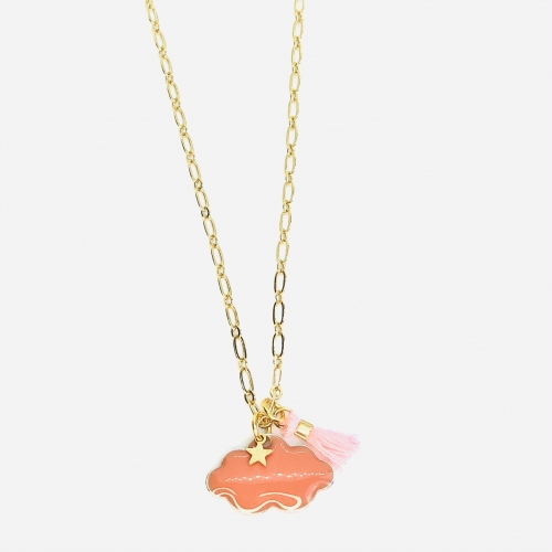 Collier GUSTAVE Corail - JFZ Bijoux