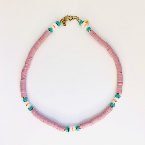 Collier Gipsy Vieux Rose - JFZ Bijoux