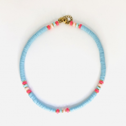 Collier Gipsy Bleu ciel - JFZ Bijoux