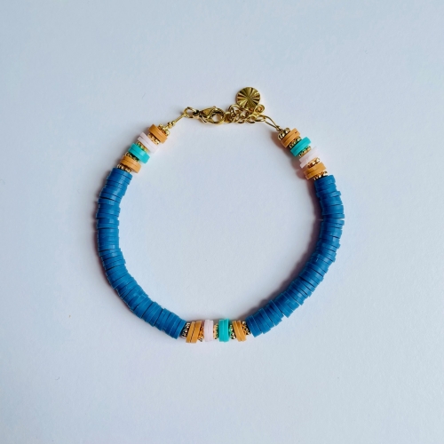 Bracelets Gipsy bleu canard - JFZ Bijoux