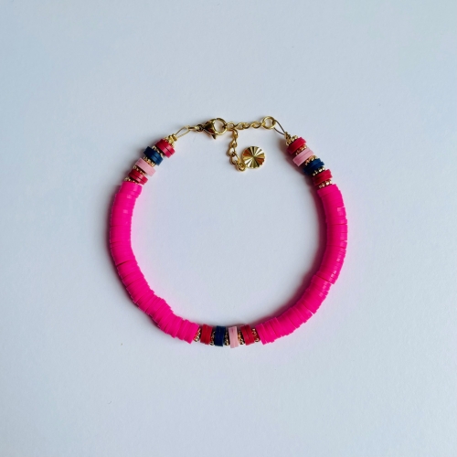 Bracelet Gipsy rose fluo - JFZ Bijoux